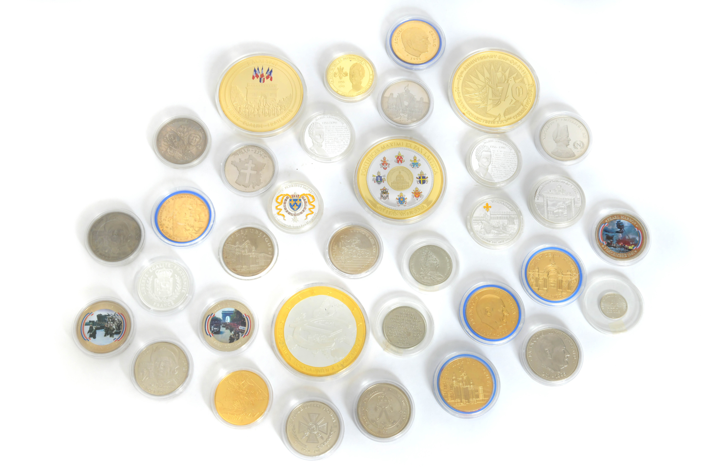 Osuter Lot De 20 Capsules Pour Pièces De Collection Avec Éponge De Protection – Transparent Et Ultra Résistant