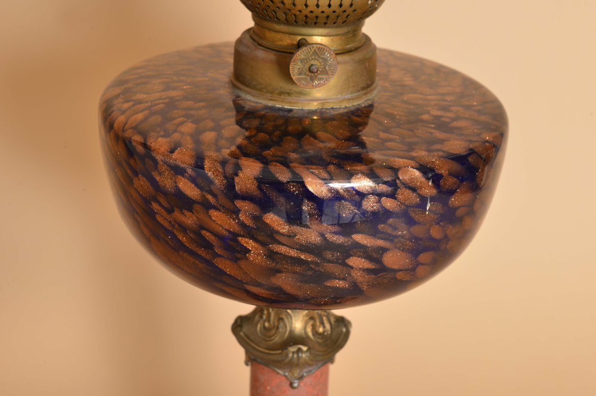 Lampe à pétrole bronze2