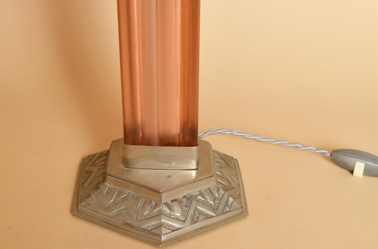 Rare lampe signée Muller époque art déco.3