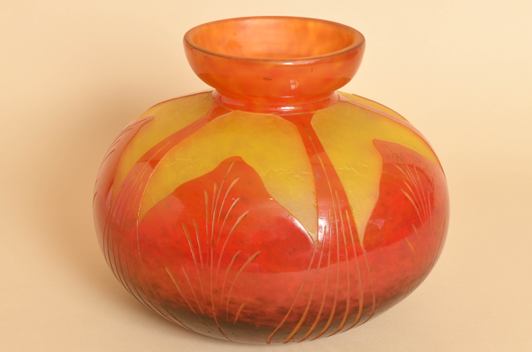 vase signé le verre français.2