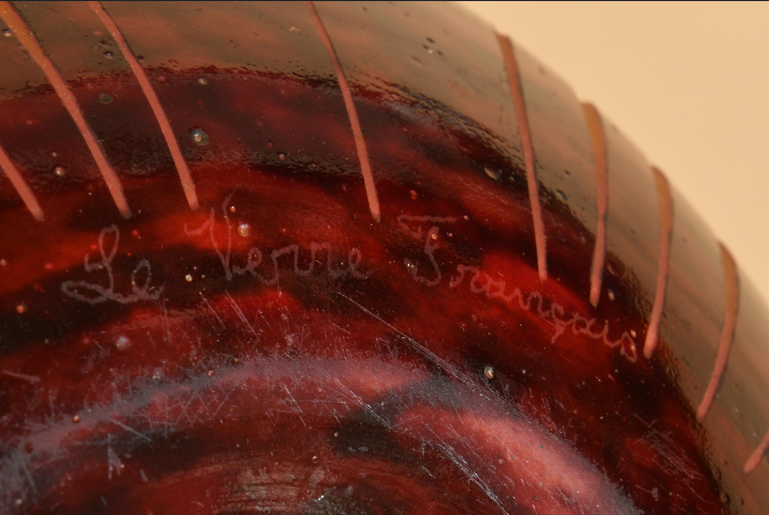 vase signé le verre français.6